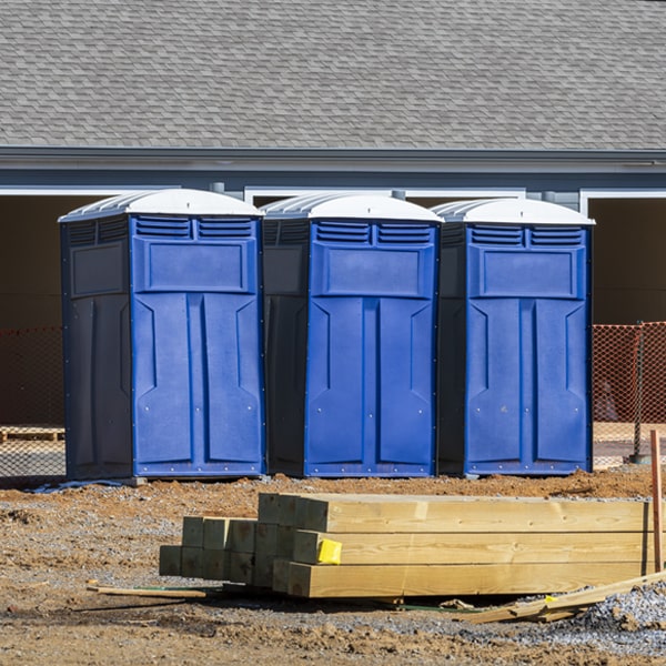 how do you ensure the portable toilets are secure and safe from vandalism during an event in Round Pond Maine